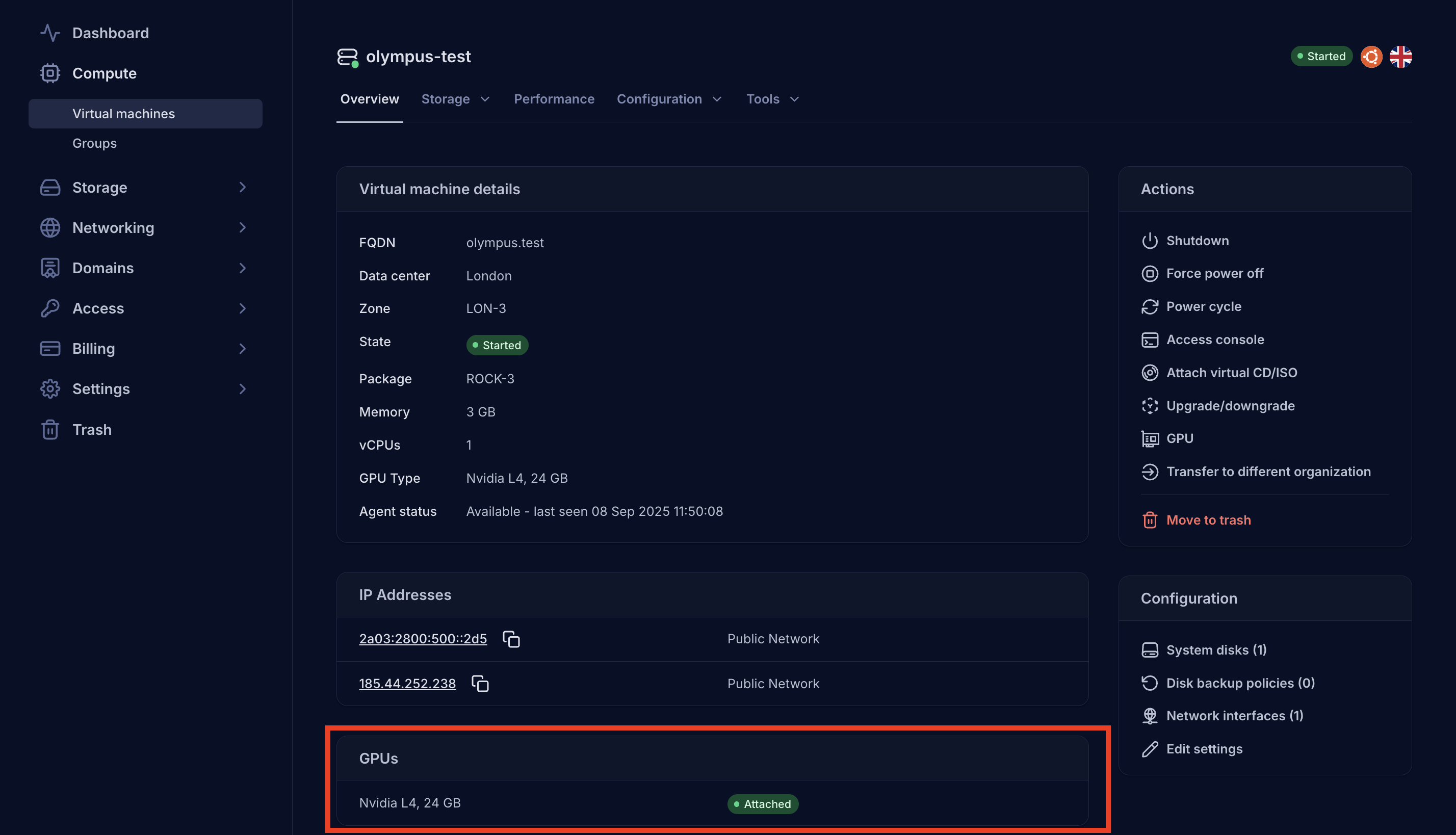 Attached GPU